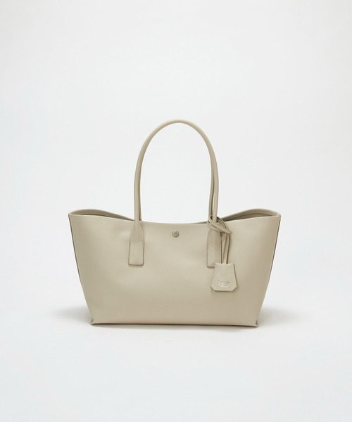 Breath TOPKAPI(ブレストプカピ)の「【雑誌掲載】【Breath TOPKAPI】ELAN エラン シュリンクレザー 2way トートバッグ(トートバッグ・レディース・クリーム/ブラック/グレイッシュベージュ・FREE)」の2枚目の写真