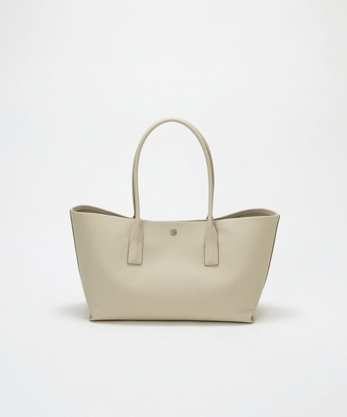 Breath TOPKAPI(ブレストプカピ)の「【雑誌掲載】【Breath TOPKAPI】ELAN エラン シュリンクレザー 2way トートバッグ(トートバッグ・レディース・クリーム/ブラック/グレイッシュベージュ・FREE)」の17枚目の写真