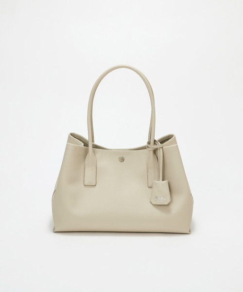 Breath TOPKAPI(ブレストプカピ)の「【雑誌掲載】【Breath TOPKAPI】ELAN エラン シュリンクレザー 2way トートバッグ(トートバッグ・レディース・クリーム/ブラック/グレイッシュベージュ・FREE)」の19枚目の写真