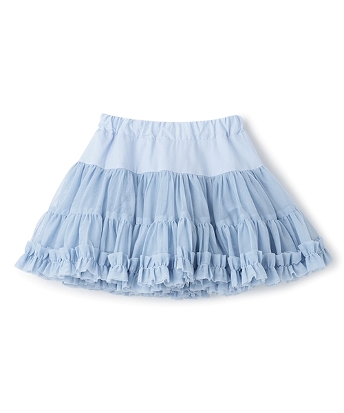 Lycee mine（リセマイン）の「【Lycee mine バレエシリーズ】たっぷりチュチュチュールスカート(インパン付き)（スカート・キッズ・ベビーピンク/アイボリー/ブルーグレー/チャコール/ミント・120cm/110cm/100cm/150cm/140cm/130cm）」の7枚目の写真