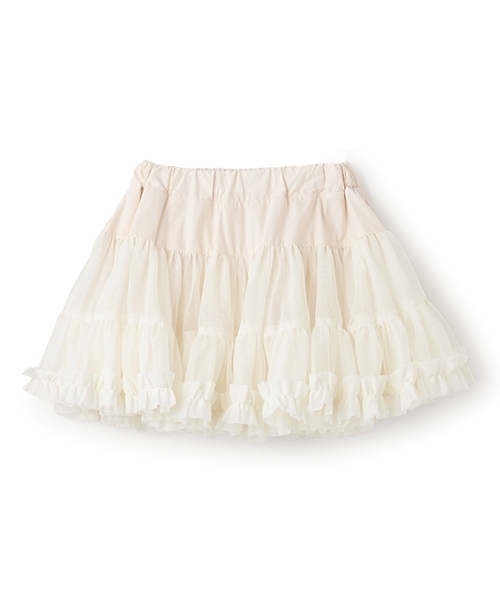 Lycee mine（リセマイン）の「【Lycee mine バレエシリーズ】たっぷりチュチュチュールスカート(インパン付き)（スカート・キッズ・ベビーピンク/アイボリー/ブルーグレー/チャコール/ミント・120cm/110cm/100cm/150cm/140cm/130cm）」の9枚目の写真