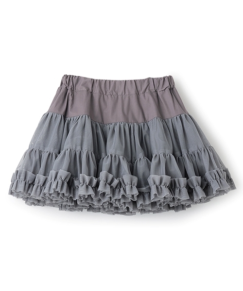 Lycee mine（リセマイン）の「【Lycee mine バレエシリーズ】たっぷりチュチュチュールスカート(インパン付き)（スカート・キッズ・ベビーピンク/アイボリー/ブルーグレー/チャコール/ミント・120cm/110cm/100cm/150cm/140cm/130cm）」の10枚目の写真
