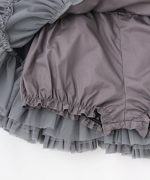 Lycee mine（リセマイン）の「【Lycee mine バレエシリーズ】たっぷりチュチュチュールスカート(インパン付き)（スカート・キッズ・ベビーピンク/アイボリー/ブルーグレー/チャコール/ミント・120cm/110cm/100cm/150cm/140cm/130cm）」の15枚目の写真