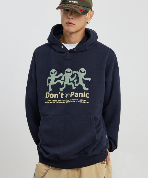 HOODHOOD(フッドフッド)の「スリーエイリアンフードネイビー(パーカー・レディース・その他・1/2)」の3枚目の写真