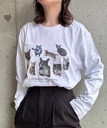 ガーリーキャットロンT／長袖Tシャツ