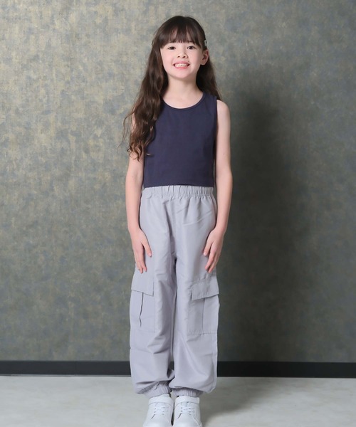 SHISKY（シスキー）の「無地 チビ タンクトップ（タンクトップ・キッズ・ミント/オフホワイト/ブラック/杢グレー/チャコール/オレンジ/パープル/ネイビー・130/120/110/140/160/150）」の14枚目の写真