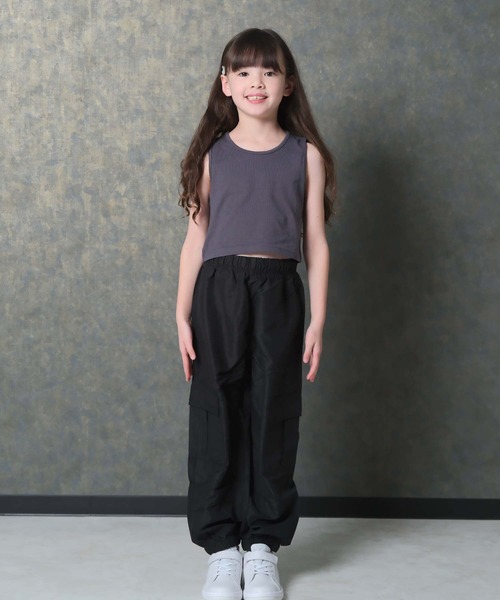 SHISKY（シスキー）の「無地 チビ タンクトップ（タンクトップ・キッズ・ミント/オフホワイト/ブラック/杢グレー/チャコール/オレンジ/パープル/ネイビー・130/120/110/140/160/150）」の17枚目の写真