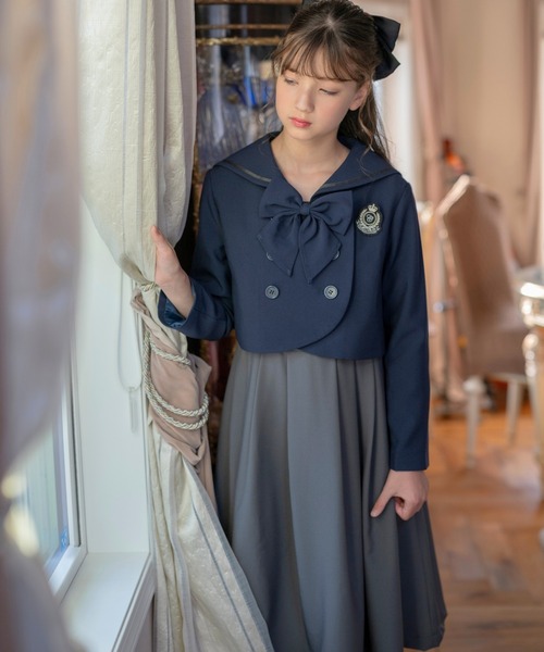 Catherine Cottage(キャサリンコテージ)の「ダブルボタンセーラースーツ(スーツセット・キッズ・ブラック/ネイビー/グレー・150/160/140/165)」の20枚目の写真