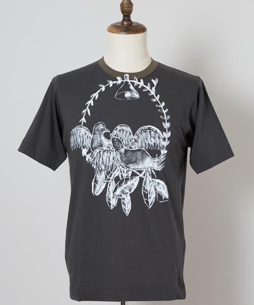 SHINYAKOZUKA(シンヤコヅカ)の「UPCYCLED BIRDS(Tシャツ/カットソー・メンズ・ブラック/チャコール/ホワイト・LARGE/MEDIUM/SMALL/X-LARGE)」の3枚目の写真
