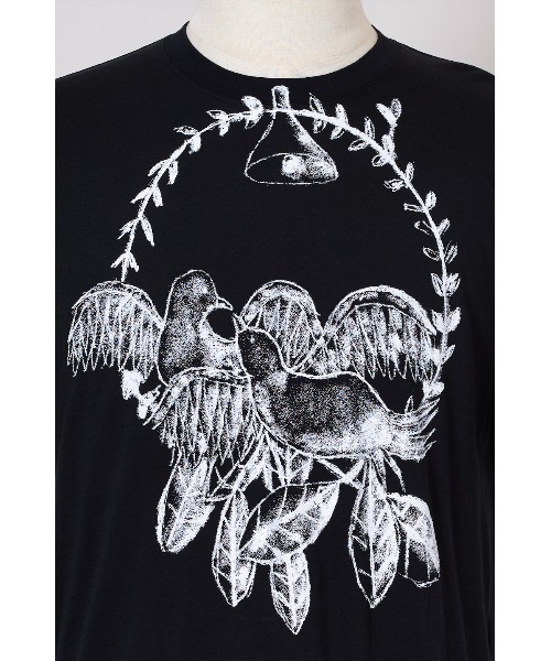 SHINYAKOZUKA(シンヤコヅカ)の「UPCYCLED BIRDS(Tシャツ/カットソー・メンズ・ブラック/チャコール/ホワイト・LARGE/MEDIUM/SMALL/X-LARGE)」の4枚目の写真