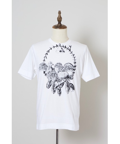 SHINYAKOZUKA(シンヤコヅカ)の「UPCYCLED BIRDS(Tシャツ/カットソー・メンズ・ブラック/チャコール/ホワイト・LARGE/MEDIUM/SMALL/X-LARGE)」の8枚目の写真