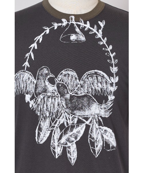 SHINYAKOZUKA(シンヤコヅカ)の「UPCYCLED BIRDS(Tシャツ/カットソー・メンズ・ブラック/チャコール/ホワイト・LARGE/MEDIUM/SMALL/X-LARGE)」の12枚目の写真