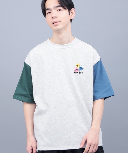 チチカカ（チチカカ）の「ホーリーおばけコミックプリントＴシャツ【ユニセックス】（Tシャツ/カットソー・メンズ・ブラック/カラフル・LARGE/MEDIUM）」の6枚目の写真