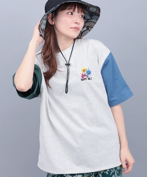 チチカカ（チチカカ）の「ホーリーおばけコミックプリントＴシャツ【ユニセックス】（Tシャツ/カットソー・メンズ・ブラック/カラフル・LARGE/MEDIUM）」の8枚目の写真