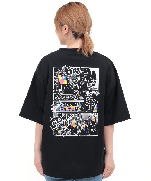 チチカカ（チチカカ）の「ホーリーおばけコミックプリントＴシャツ【ユニセックス】（Tシャツ/カットソー・メンズ・ブラック/カラフル・LARGE/MEDIUM）」の10枚目の写真
