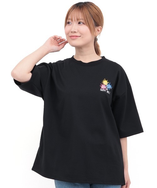 チチカカ（チチカカ）の「ホーリーおばけコミックプリントＴシャツ【ユニセックス】（Tシャツ/カットソー・メンズ・ブラック/カラフル・LARGE/MEDIUM）」の12枚目の写真