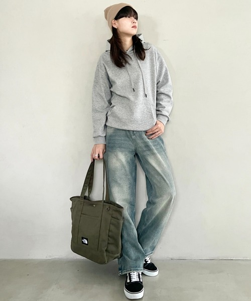 THE NORTH FACE(ザノースフェイス)の「THE NORTH FACE(ザ・ノースフェイス)/ALL-DAY TOTE L_PLUS/TNF A4 PC収納 ビッグサイズ トートバッグ 横型トート コットン素材 マザーズバッグ 通勤 通学(トートバッグ・レディース・カーキ/ブラック/キャメル・FREE)」の20枚目の写真