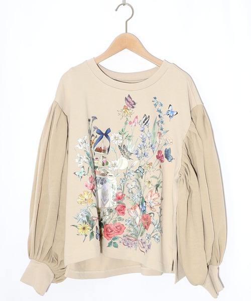 iS ScoLar（イズスカラー）の「553279：アフタヌーンティーパーティー柄プルオーバー（Tシャツ/カットソー・レディース・ブルー/ブラック/アイボリー・M）」の16枚目の写真