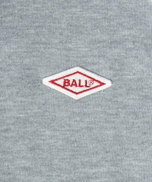BALL(ボール)の「2026AW BALL/ボール 裏毛 スウェット ワンポイントロゴ ワッペン刺繍 プルオーバーパーカー レディース メンズ トレーナー(パーカー・メンズ・ブラック/アッシュグレー/モカ/グレー・L/M/LL)」の13枚目の写真