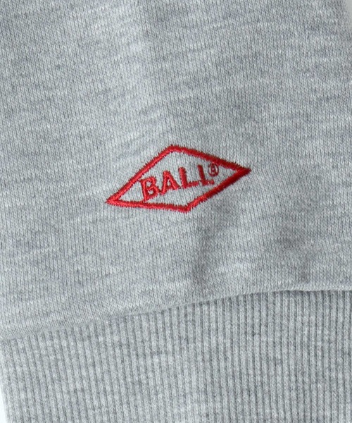 BALL(ボール)の「2026AW BALL/ボール 裏毛 スウェット ワンポイントロゴ ワッペン刺繍 プルオーバーパーカー レディース メンズ トレーナー(パーカー・メンズ・ブラック/アッシュグレー/モカ/グレー・L/M/LL)」の10枚目の写真