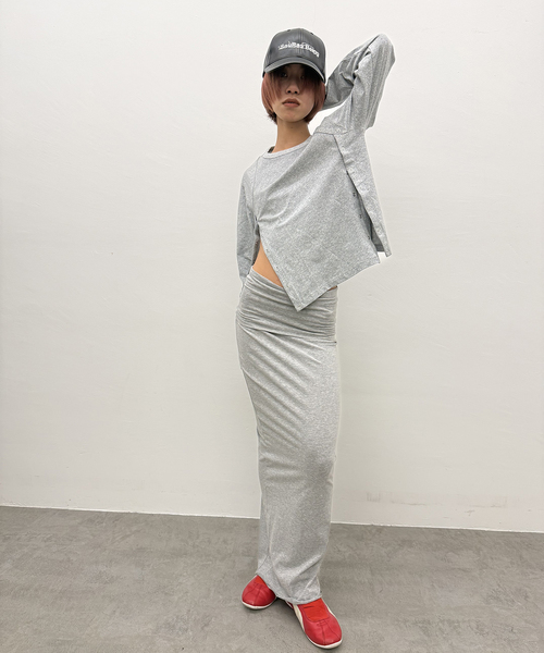 Oriens JOURNAL STANDARD(オリエンス ジャーナルスタンダード)の「ボタンディテールロングスリーブTee(Tシャツ/カットソー・レディース・グレー/レッド/ホワイト・FREE)」の10枚目の写真
