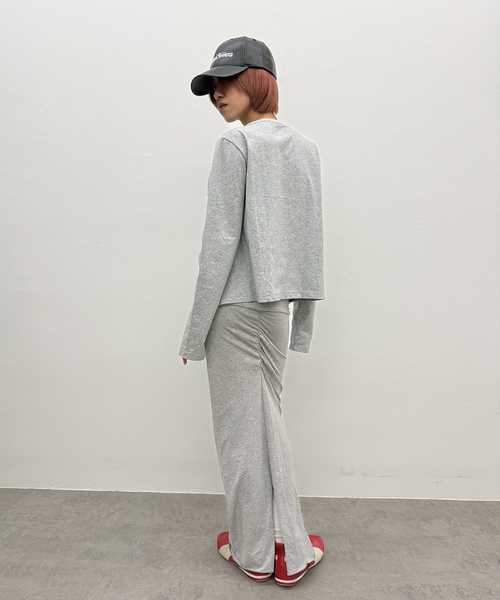 Oriens JOURNAL STANDARD(オリエンス ジャーナルスタンダード)の「ボタンディテールロングスリーブTee(Tシャツ/カットソー・レディース・グレー/レッド/ホワイト・FREE)」の12枚目の写真