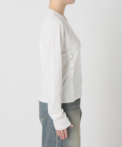 Oriens JOURNAL STANDARD（オリエンス ジャーナルスタンダード）の「ボタンディテールロングスリーブTee（Tシャツ/カットソー・レディース・グレー/レッド/ホワイト・FREE）」の18枚目の写真