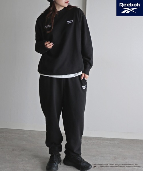 COURO（コウロ）の「【Reebok/リーボック】  裏毛ワンマイルセットアップ（セットアップ・レディース・ブラック/アッシュグレー/ネイビー/グリーン系・M/L/XL）」の2枚目の写真