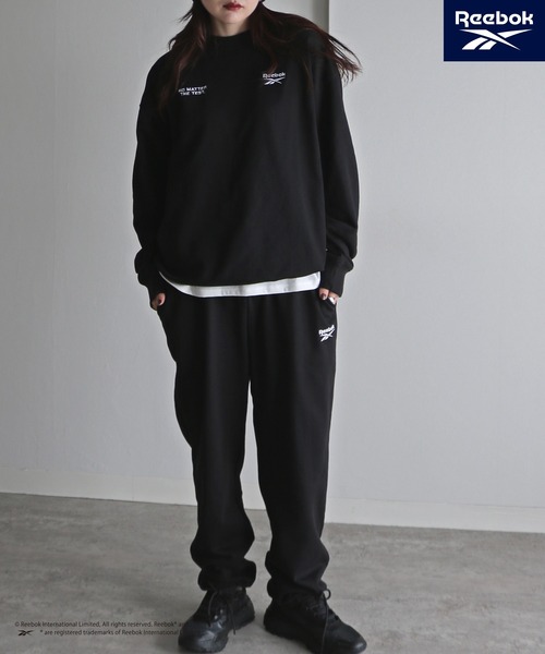 COURO（コウロ）の「【Reebok/リーボック】  裏毛ワンマイルセットアップ（セットアップ・レディース・ブラック/アッシュグレー/ネイビー/グリーン系・M/L/XL）」の5枚目の写真