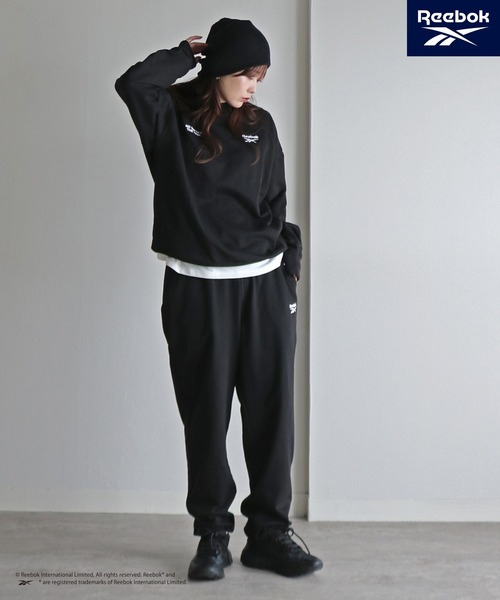 COURO（コウロ）の「【Reebok/リーボック】  裏毛ワンマイルセットアップ（セットアップ・レディース・ブラック/アッシュグレー/ネイビー/グリーン系・M/L/XL）」の8枚目の写真