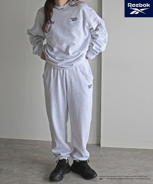 COURO（コウロ）の「【Reebok/リーボック】  裏毛ワンマイルセットアップ（セットアップ・レディース・ブラック/アッシュグレー/ネイビー/グリーン系・M/L/XL）」の9枚目の写真
