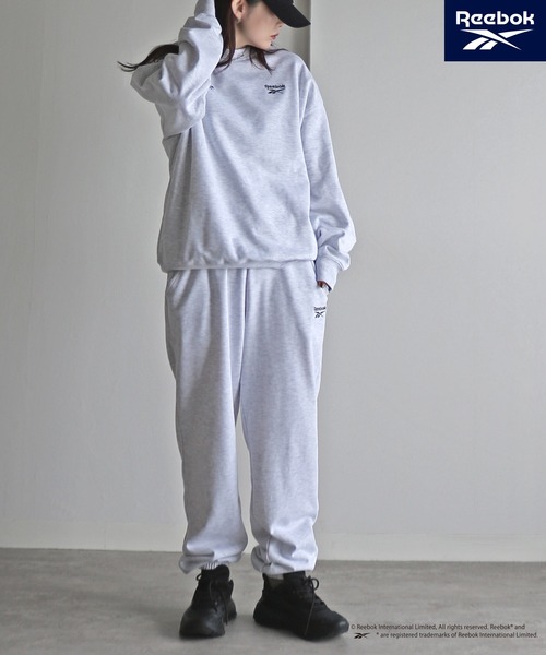 COURO（コウロ）の「【Reebok/リーボック】  裏毛ワンマイルセットアップ（セットアップ・レディース・ブラック/アッシュグレー/ネイビー/グリーン系・M/L/XL）」の13枚目の写真