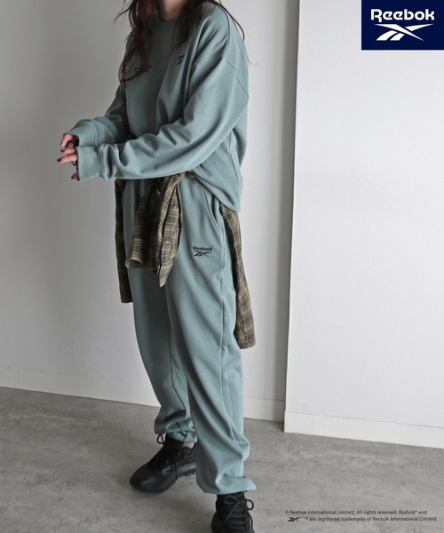 COURO（コウロ）の「【Reebok/リーボック】  裏毛ワンマイルセットアップ（セットアップ・レディース・ブラック/アッシュグレー/ネイビー/グリーン系・M/L/XL）」の16枚目の写真