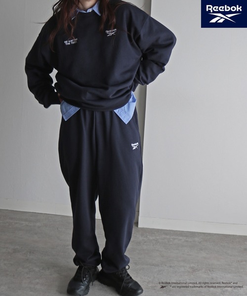 COURO（コウロ）の「【Reebok/リーボック】  裏毛ワンマイルセットアップ（セットアップ・レディース・ブラック/アッシュグレー/ネイビー/グリーン系・M/L/XL）」の19枚目の写真