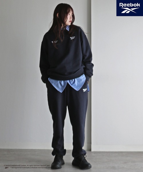COURO（コウロ）の「【Reebok/リーボック】  裏毛ワンマイルセットアップ（セットアップ・レディース・ブラック/アッシュグレー/ネイビー/グリーン系・M/L/XL）」の20枚目の写真