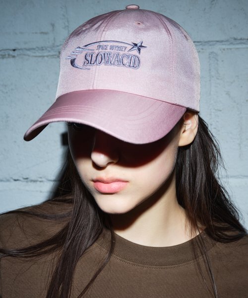 SLOWACID（スローアシッド）の「3ラインスターロゴナイロンボールキャップ[ライトピンク]（キャップ・レディース・その他・FREE）」の3枚目の写真