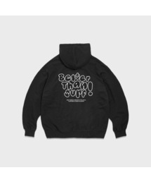 BETTER THAN SURF（ベターザンサーフ）の「サーフロゴフリーススウェットシャツブラック（パーカー）」