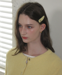 LETTER FROM MOON（レターフロムムーン）の「アンゴラコニー ダスト ヘアピン (イエロー)（ヘアピン）」