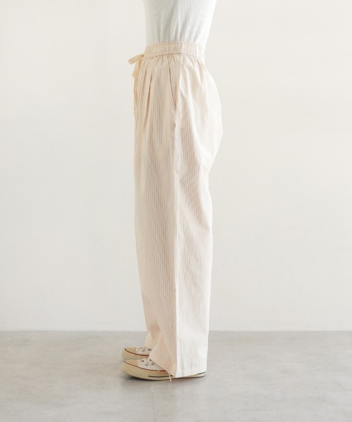 ANME(アンメ)の「カラーストライプ2タックイージーパンツ(その他パンツ・レディース・キナリ/ピンク/オフホワイト・L/M)」の6枚目の写真