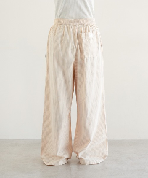 ANME(アンメ)の「カラーストライプ2タックイージーパンツ(その他パンツ・レディース・キナリ/ピンク/オフホワイト・L/M)」の10枚目の写真