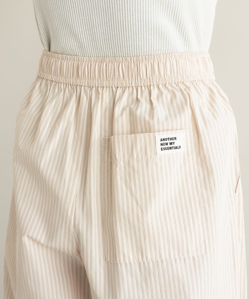 ANME(アンメ)の「カラーストライプ2タックイージーパンツ(その他パンツ・レディース・キナリ/ピンク/オフホワイト・L/M)」の15枚目の写真