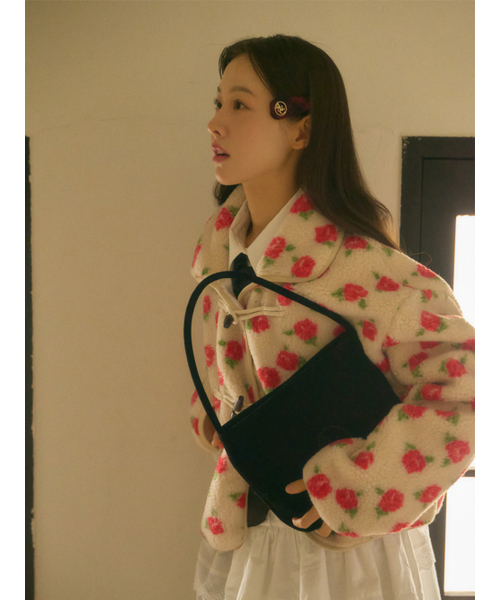ANOETIC（アノエティック）の「ANC VELVET REVE BAG_BLACK（トートバッグ・レディース・ブラック・FREE）」の3枚目の写真