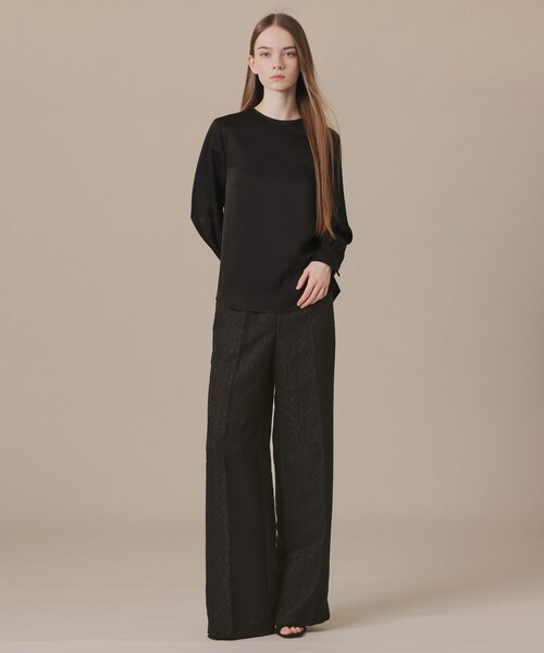 MACKINTOSH LONDON(マッキントッシュ ロンドン)の「アメリアジャカードパンツ(その他パンツ・レディース・ブラック・38/40)」の2枚目の写真