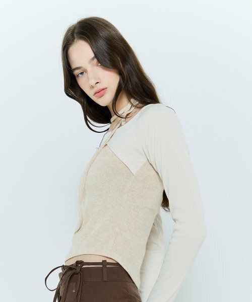 LARTIGENT(ラーティゼン)の「L6 CUTOUT RAGLAN TOP(CREAM)(Tシャツ/カットソー・レディース・その他・FREE)」の4枚目の写真