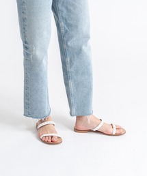 Fabio Rusconi（ファビオルスコーニ）の「【FABIO RUSCONI/ファビオルスコーニ】スタッズ フラット ミュール サンダル（サンダル）」