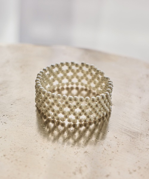 studio CLIP（スタディオクリップ）の「1連パールマルチゴム（ヘアゴム・レディース・ホワイト・FREE）」の5枚目の写真