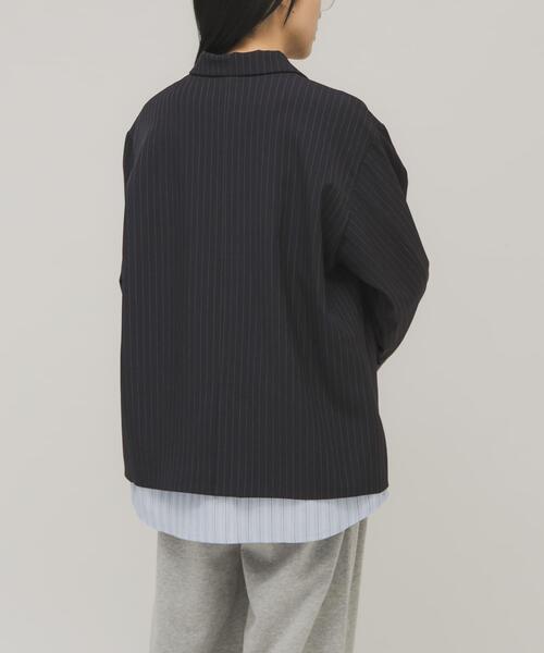 KBF（ケイビーエフ）の「レイヤードデザインジャケット（その他アウター・レディース・グレー系その他/ブルー系その他・ONE）」の7枚目の写真