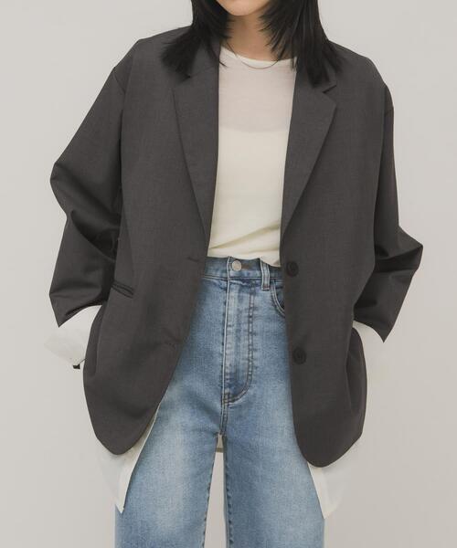 KBF（ケイビーエフ）の「レイヤードデザインジャケット（その他アウター・レディース・グレー系その他/ブルー系その他・ONE）」の14枚目の写真