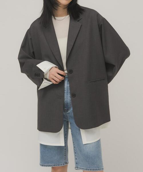 KBF（ケイビーエフ）の「レイヤードデザインジャケット（その他アウター・レディース・グレー系その他/ブルー系その他・ONE）」の15枚目の写真