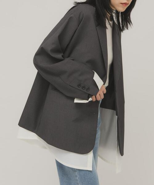 KBF（ケイビーエフ）の「レイヤードデザインジャケット（その他アウター・レディース・グレー系その他/ブルー系その他・ONE）」の16枚目の写真